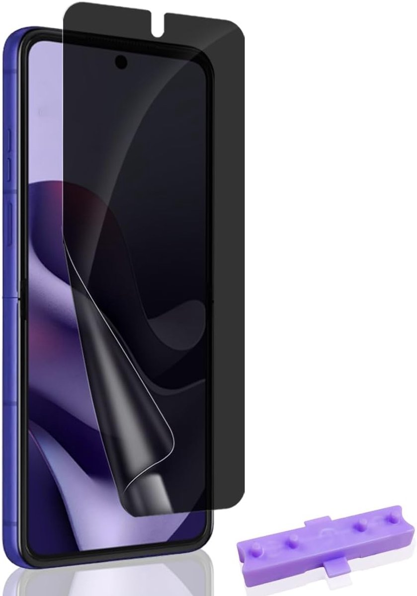 Inkijkbescherming beschermfolie voor Motorola Razr 70 Ultra, [geen pantserglas], anti-spatfolie, luchtbellen, anti-kras, privacy pantserfolie voor Motorola Razr 70 Ultra, 1 stuk