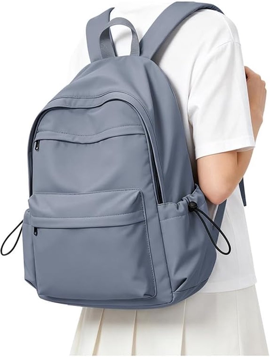 School Dames Schoolrugzak Meisje Tieners Casual Dagrugzak Boekentassen Middelbare School Rugzak voor Universiteit Werk Reizen Laptop Rugzak 14 inch Waterdicht,Blauw Paars