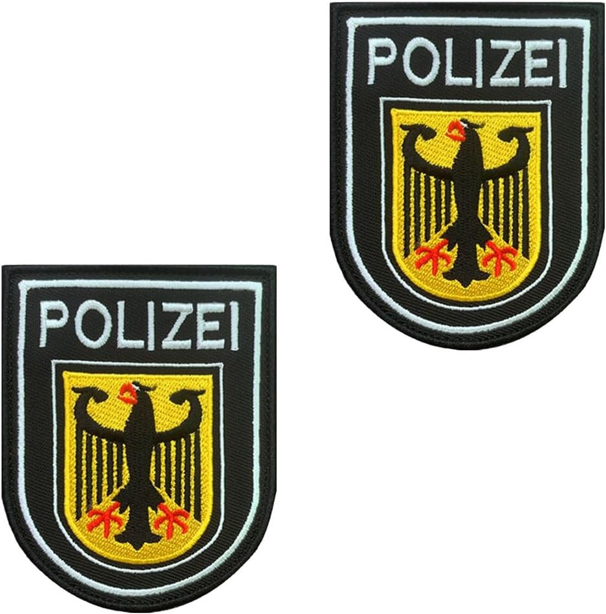 Stuks gouden polize-schild, grappige patches