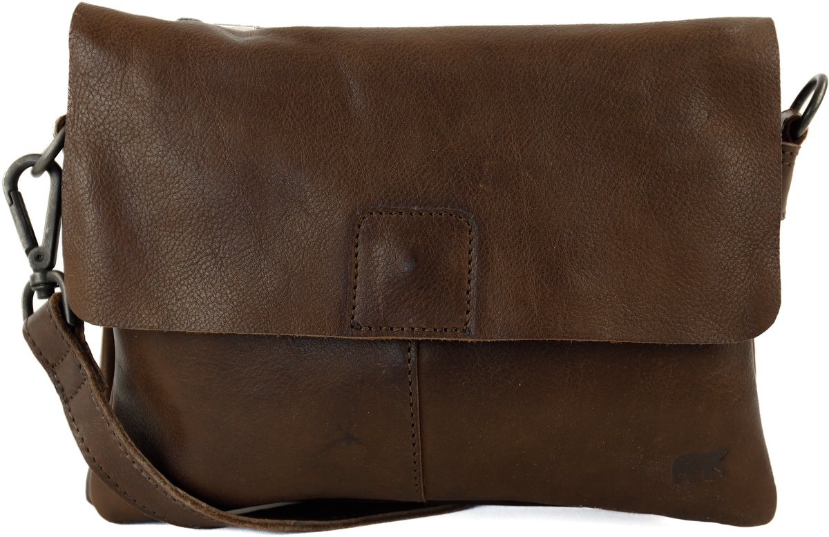 Bear Design Billy Leren Schoudertas - Bruin