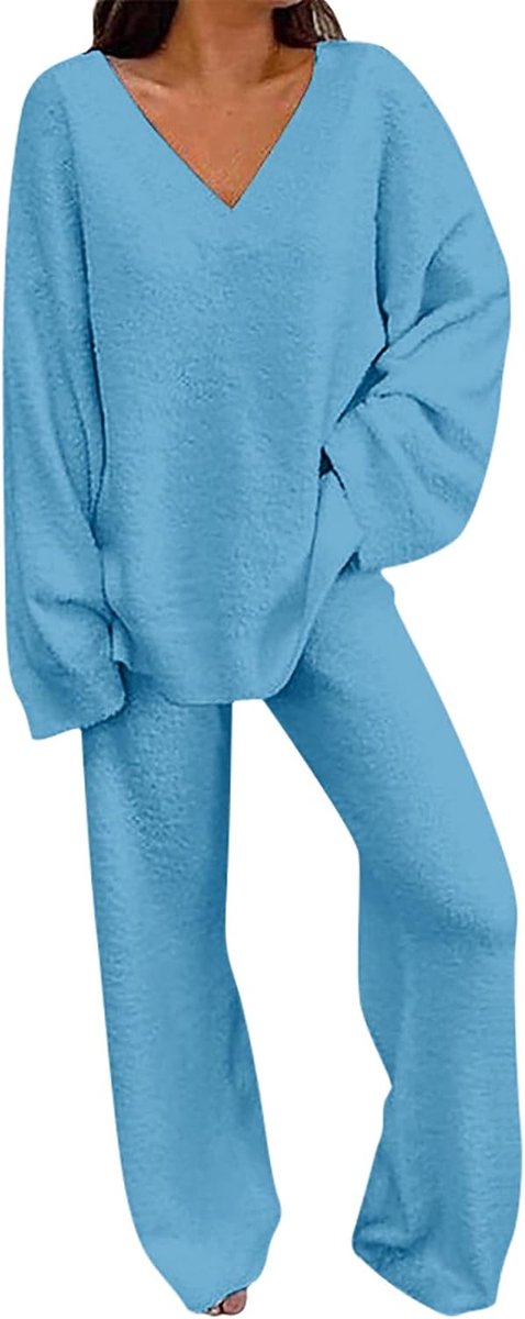2-delige set voor dames, katoen, top en broek, casual, comfortabel, zacht, licht, dagelijks gebruik, chic, modieus, A131