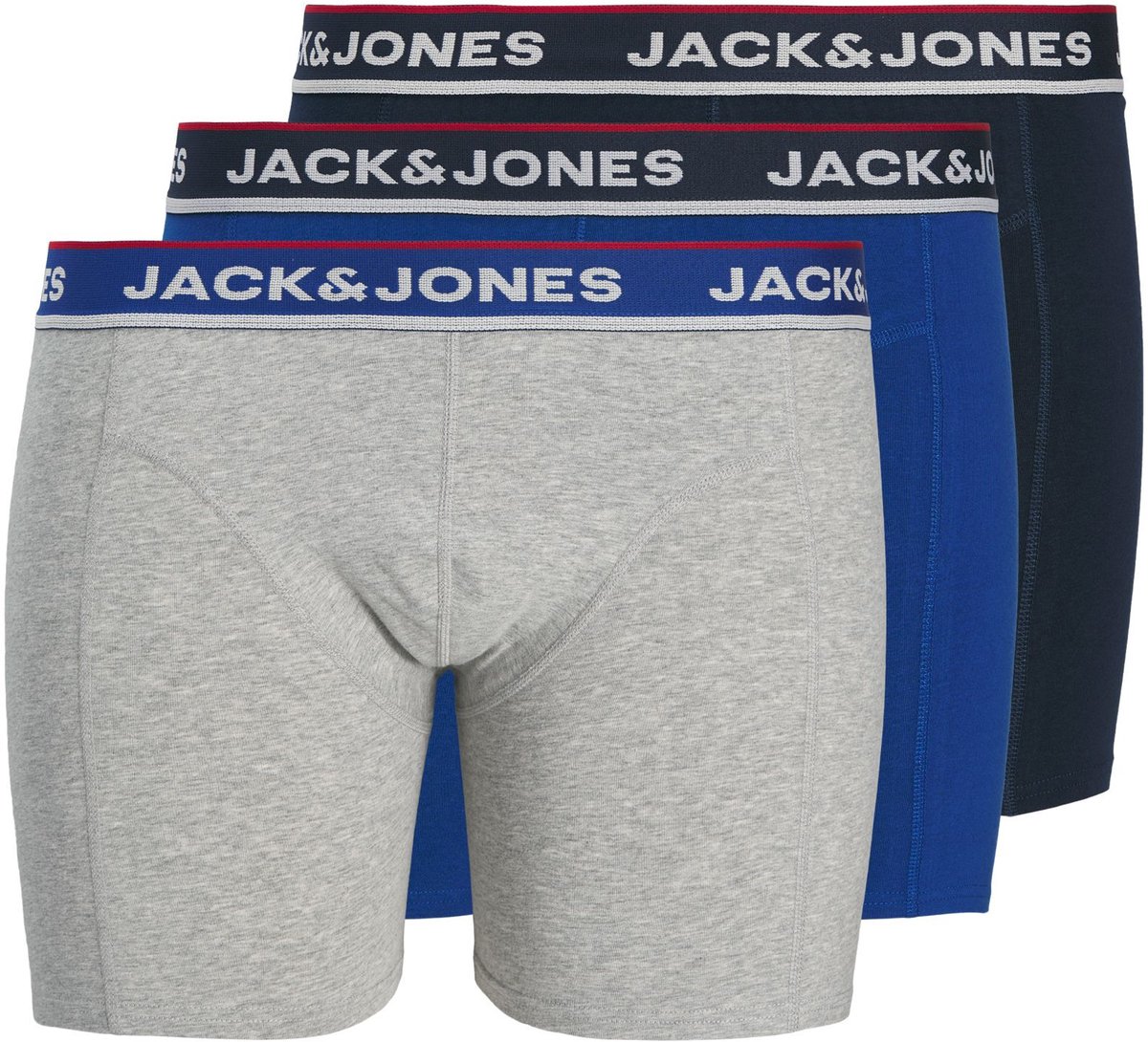 JACK & JONES PLUS - JACSWAY SOLID TRUNKS 3 PACK PLS Heren Onderbroek
