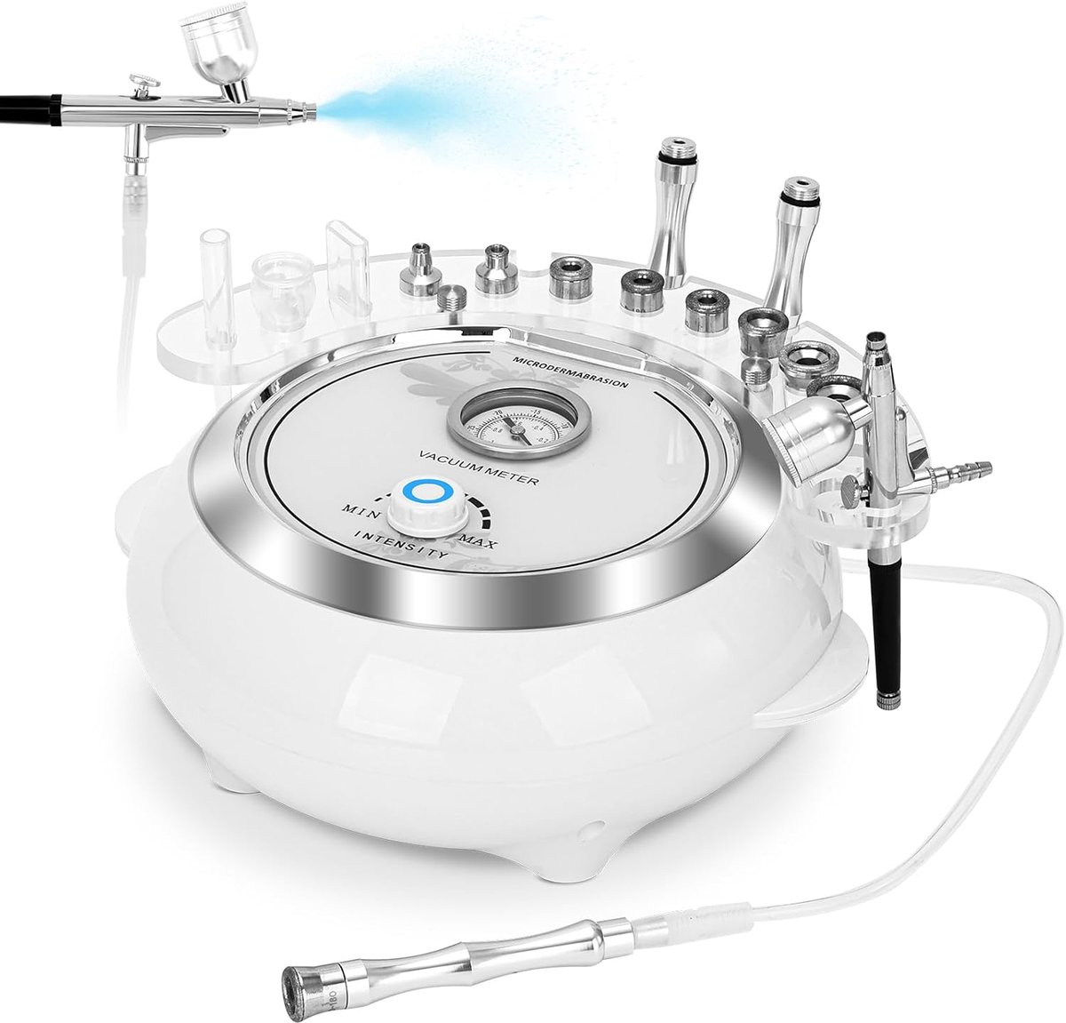 3 in 1 Microdermabrasie Machine met Nevelpistool, iklestar Professionele Diamant Dermabrasie Gezichtsset voor Salon Persoonlijk Thuisgebruik, 65-68cmHg