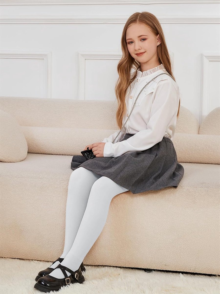 Thermopanty voor meisjes, ondoorzichtig, gevoerd met fleece