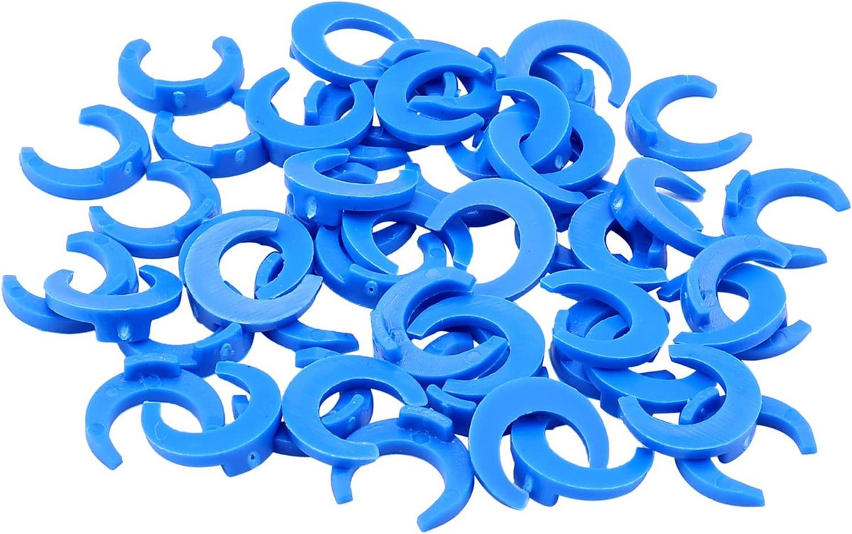 1/4 inch vergrendelclips voor RO Reverse Osmosis waterfilterfittingen (Pak van 50)