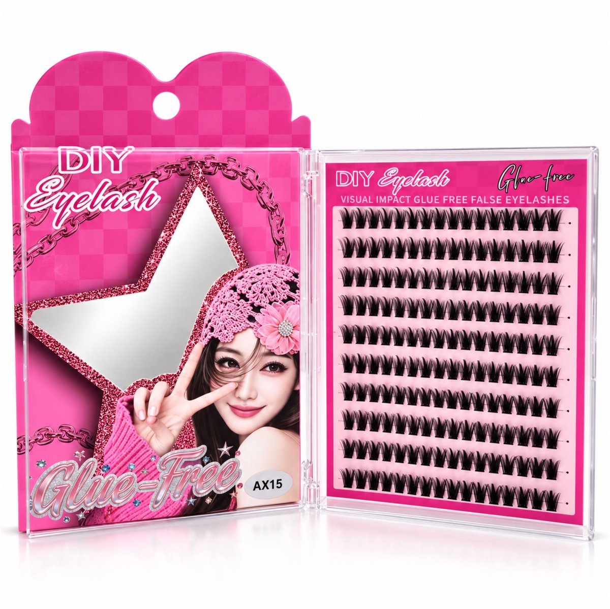 Guardian Beauty Wimper Naturel - Lijmvrije Extensions - Cluster Wimpers - Kunstwimpers - Code: AX015