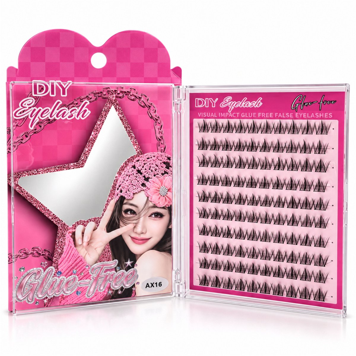 Guardian Beauty Wimper Naturel Lijmvrije Extensions - Cluster Wimpers - Kunstwimpers - Code: AX016