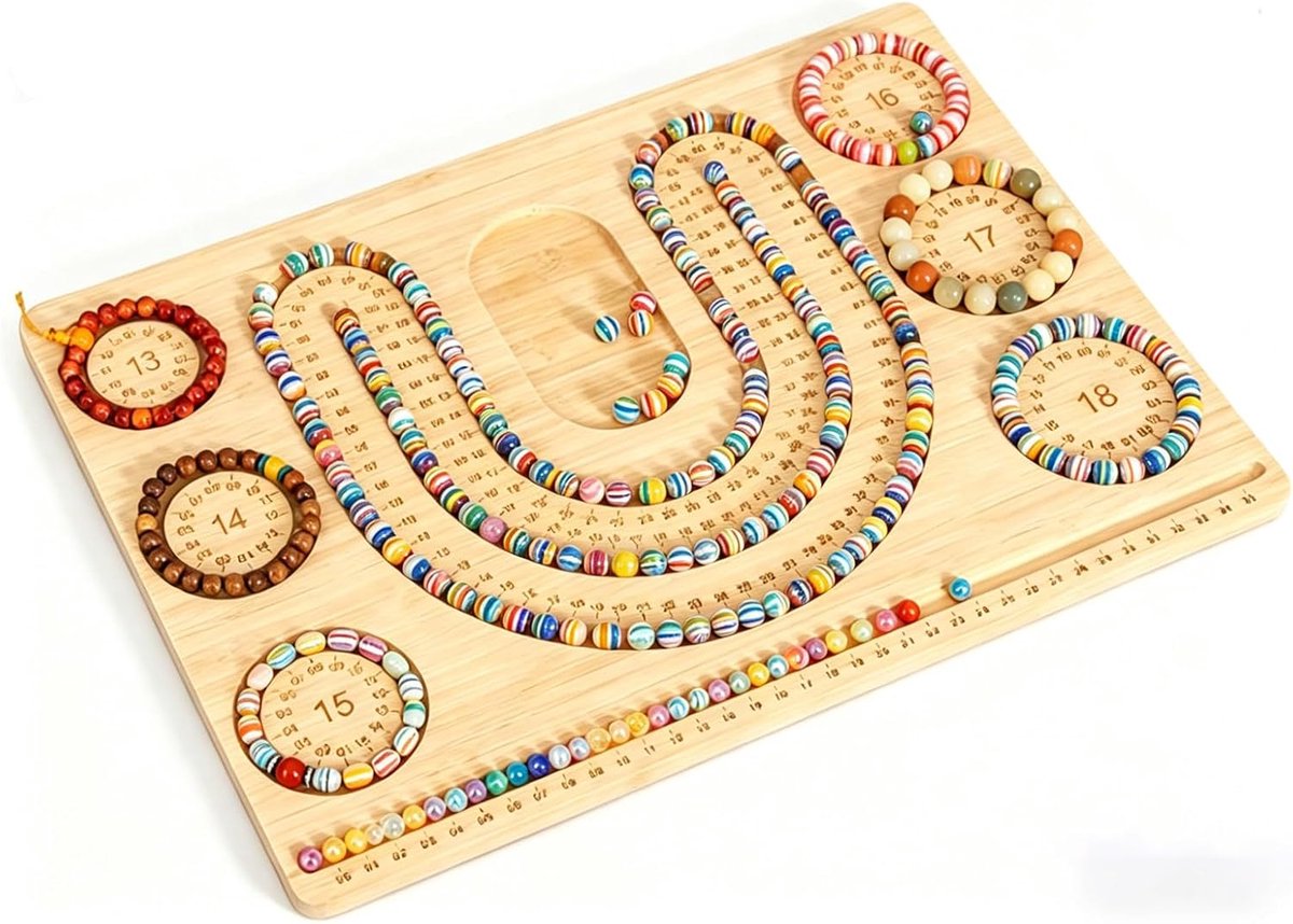 Kralenplank 39,2 x 28 cm - Bamboe - Multifunctioneel designbord - Voor sieradenontwerp - ShopVlot