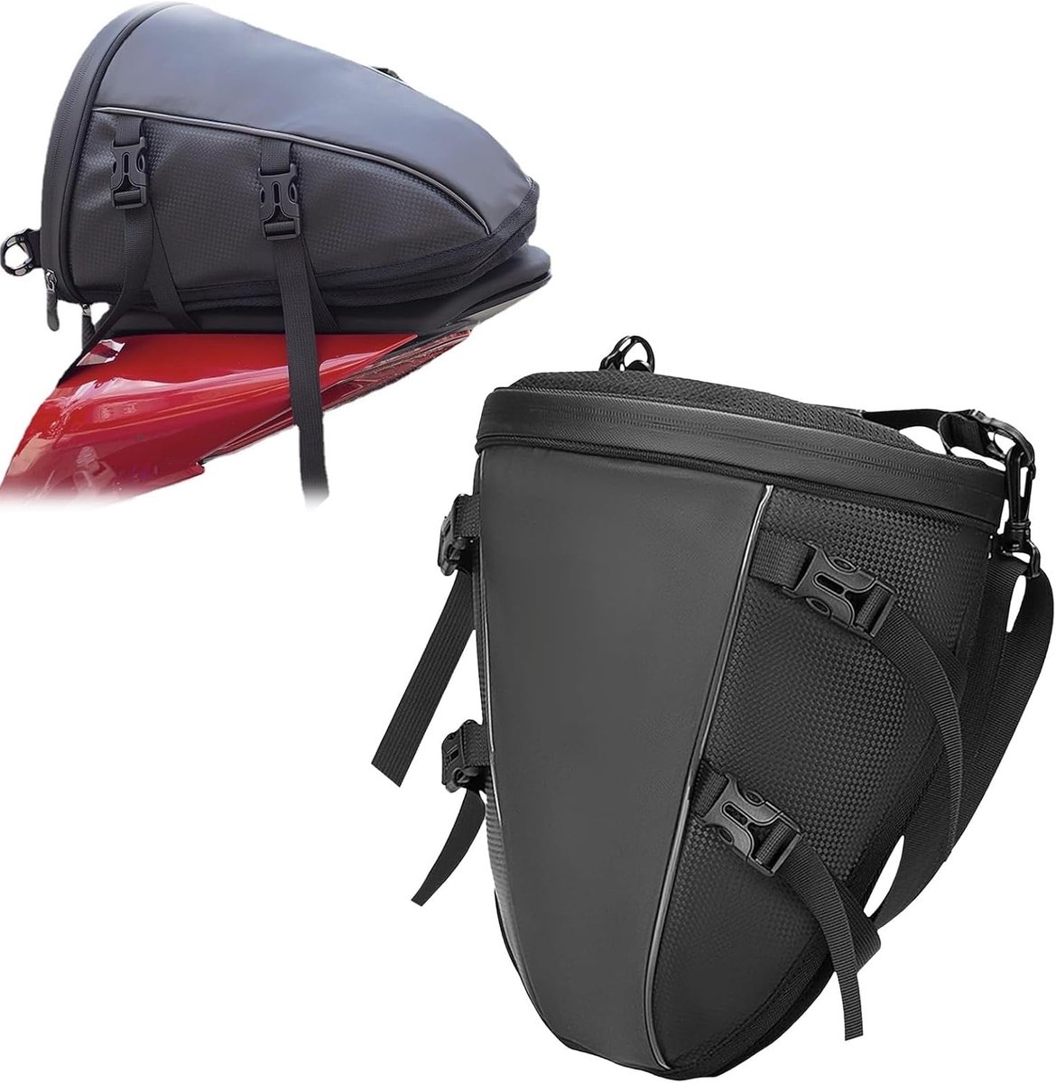 Achtertas voor motorfiets 10-14 liter - waterdichte tas - opbergtas voor lange ritten - ShopVlot