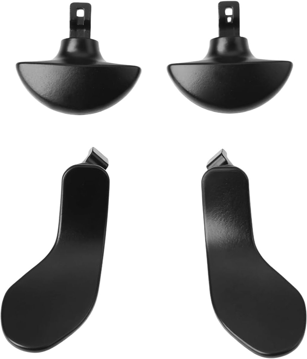SnelShoppen - 4 Stuks Controller Back Paddles Zwart Geschikt voor PS5 DualSense Edge Controller - Duurzaam Metaal - Verbeterde Game Controle - Precisi