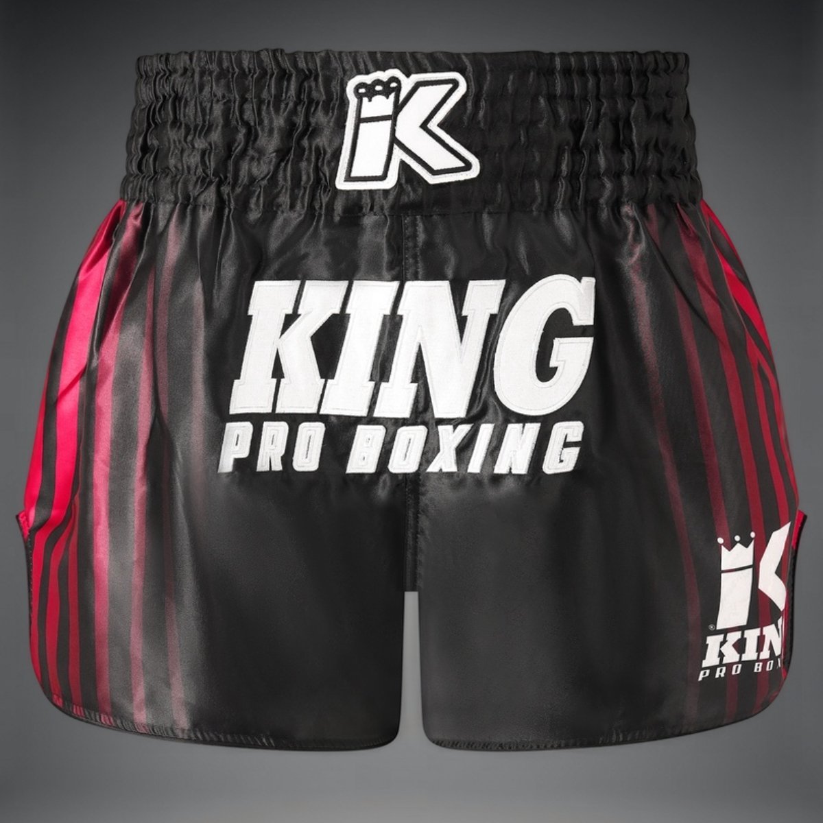 King Pro Boxing BLOODLINE Muay Thai Shorts - Kickboksen & Muay Thai – Zwart/Rood - XL
