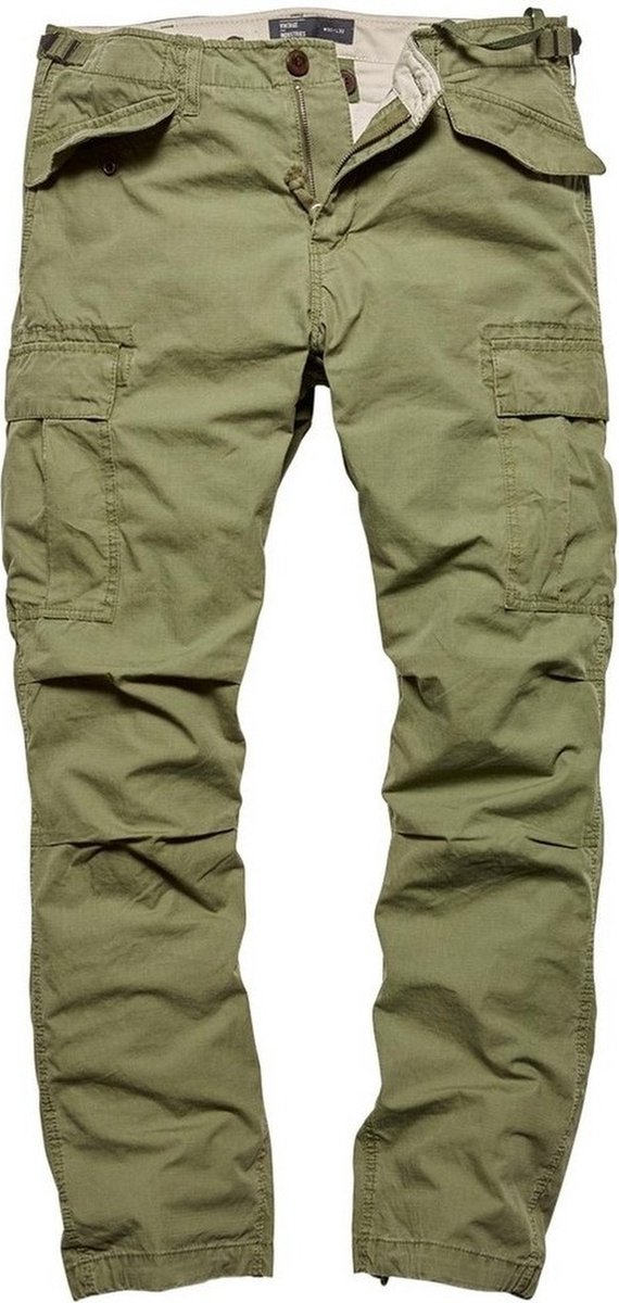 Vintage Industries Miller M65 pants Groen