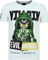 Local Fanatic Villain Duck - T-shirt serré Homme - 6325W - White Villain Duck - T-shirt serré Homme - 6325W - T-shirt homme blanc Taille M