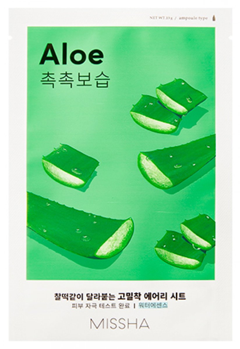 Missha - Airy Fit Sheet Mask (Aloe) Gezichtsmasker