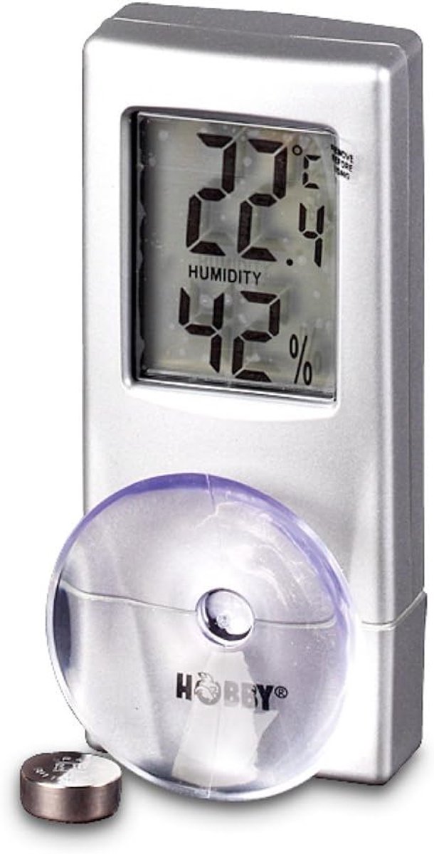 SnelShoppen - Digitale Hygrometer Thermometer DHT2 - Nauwkeurige Vochtmeting en Temperatuurweergave - Ideaal voor Thuis, Tuin, Camping - Compact en Ge