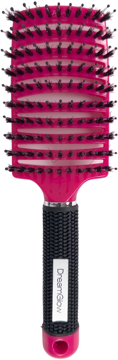 DreamGlow Anti-klit Haarborstel – Detangle Brush – Fuchsia