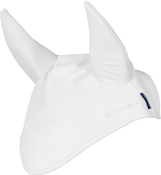 Wit oornetje met Sofshell-opschrift en Harry's Horse label.