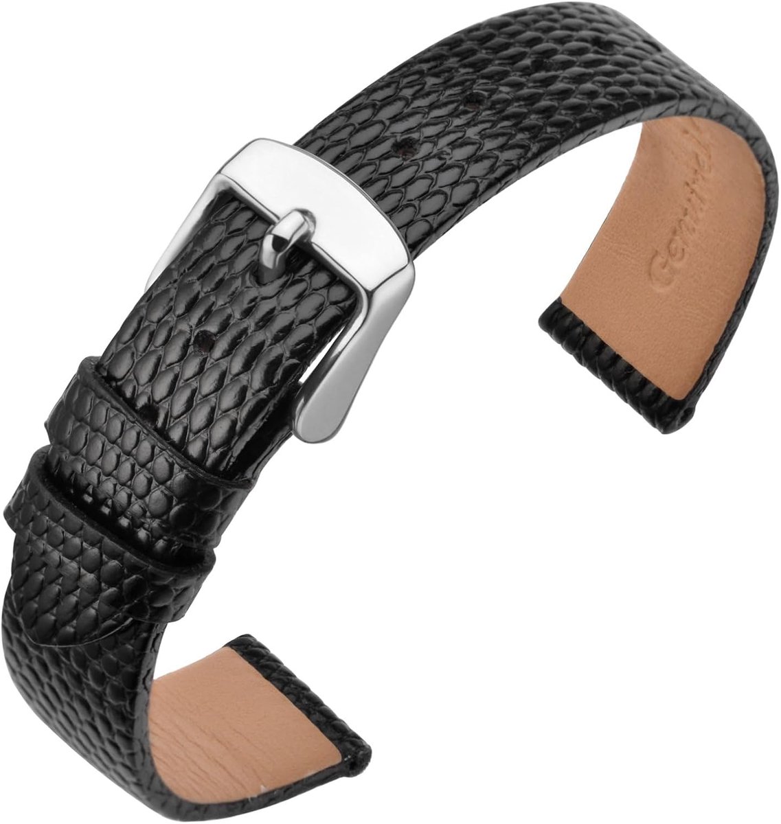 Horlogeband 20 mm - Leren band - Huidvriendelijke structuur - Ideaal voor dagelijks gebruik - ShopVlot