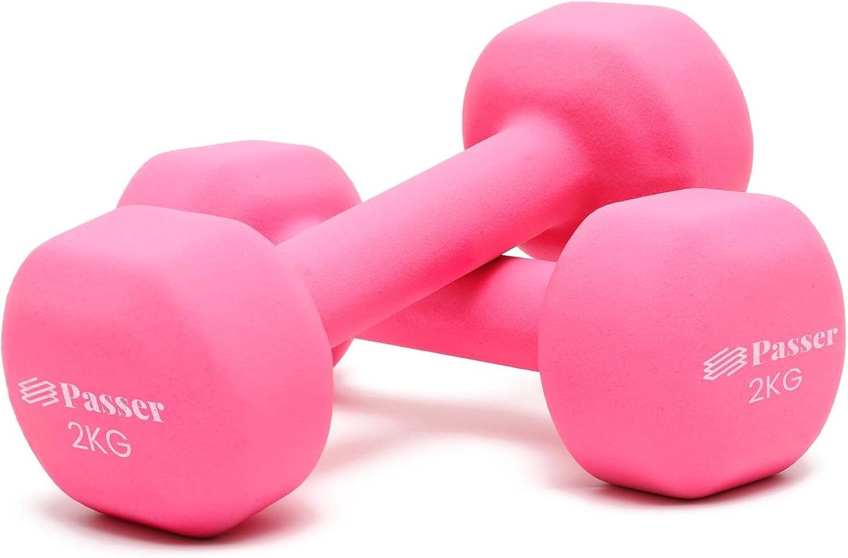 SnelShoppen - Neopreen Dumbbell Set voor Vrouwen en Kinderen, Small Dumbbell Set van 1kg, 2kg, 3kg, 4kg, 6kg, 8kg - Ideaal voor Gymnastics, Yoga, Pila