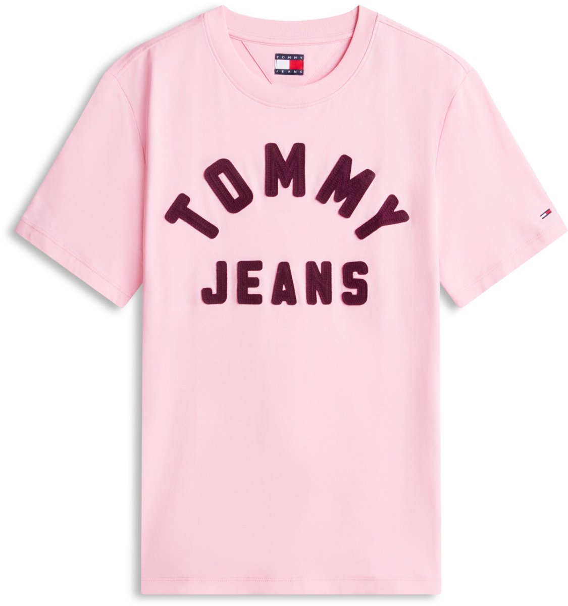 Tommy Jeans T-shirt Tjw Rlx Tommy Arch Tee Dw0dw23454 Tpf Sugar Dames Roze