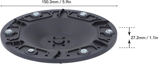 Nylon Grasmaaierschijf met 6 Openingen M4-draad 27,2 Mm Dikte voor Vervangen Oude of Beschadigde Draaitafels — afbeelding 2