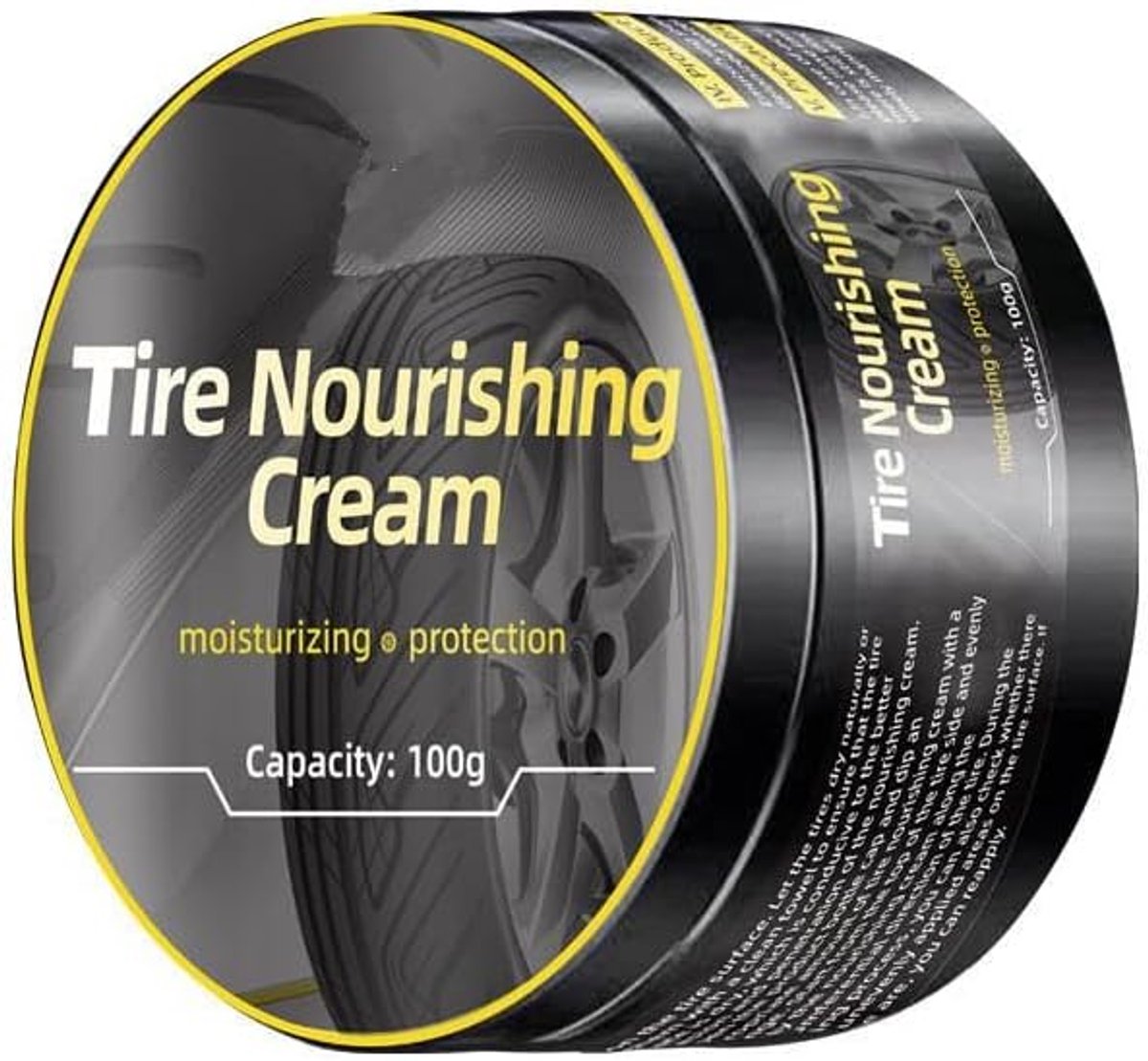 Bandenverzorging voor Autobanden,Bandenreiniger en Glans,Autoband Shine Coating,Verzorgingspasta voor Autobanden,Pasta Bandenpolish Bandendressing,Duurzame Bandenverzorging,Bandenglansspray