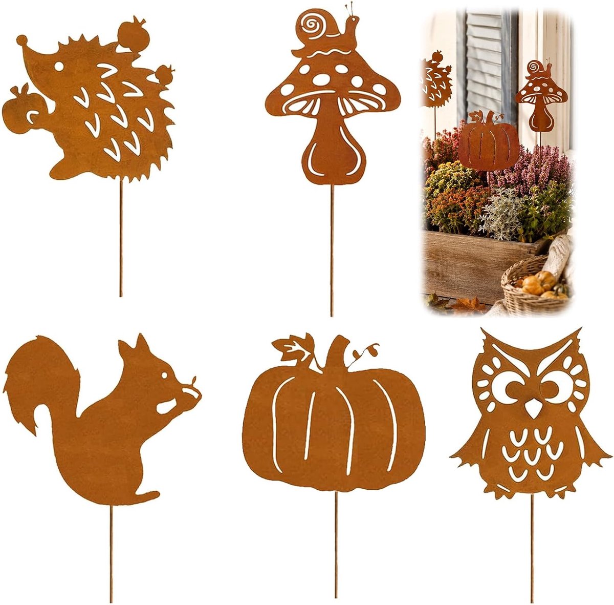 Roest, herfstdecoratie, binnen, tuindecoratie, herfst, voor buiten