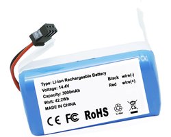 14.4V 3000mAh 850T batterij compatibel met Proscenic 850T 850P Neatsvor X500 X520 X600 Ultenic D5/D5S Pro-serie robotstofzuiger, past op CMICR18650F8M7-4S1P