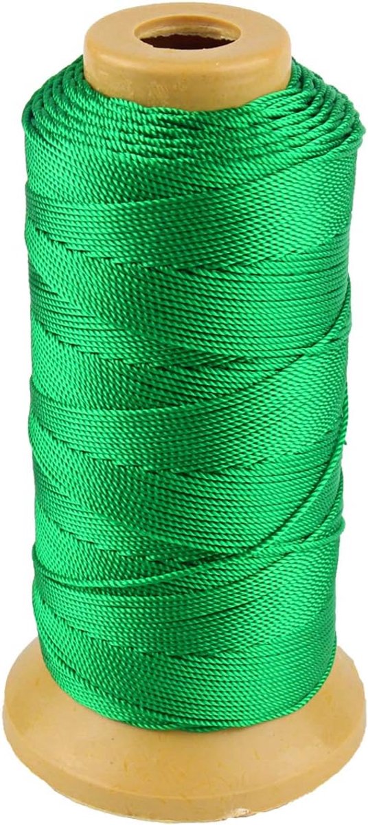 Nylon Touwkoord voor Tuinieren Markering van Doe-het-zelfprojecten Crafting Metselwerk (1 mm-656 voet, Groen)