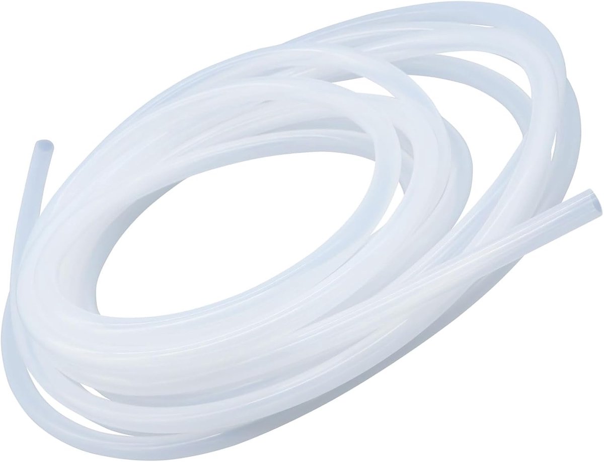 Siliconenbuis Food Grade slangen Maat 12 mm x 16 mm, Lengte 6 m (19.6 voet), Dikte 2,0 mm, flexibele rubberen siliconen slang voor luchtslangen waterleidingen