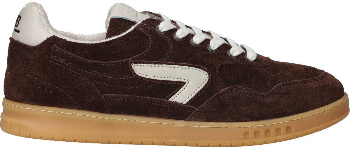 HUB Heren Lage sneakers Vancouver - Bruin - Suède - Maat 40