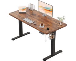 Devoko Elektrisch Verstelbaar Zit-Sta Bureau 120x60 cm Breed – Hoogte 73–118 cm – 2 Geheugenstanden, Zit-Herinnering, LE