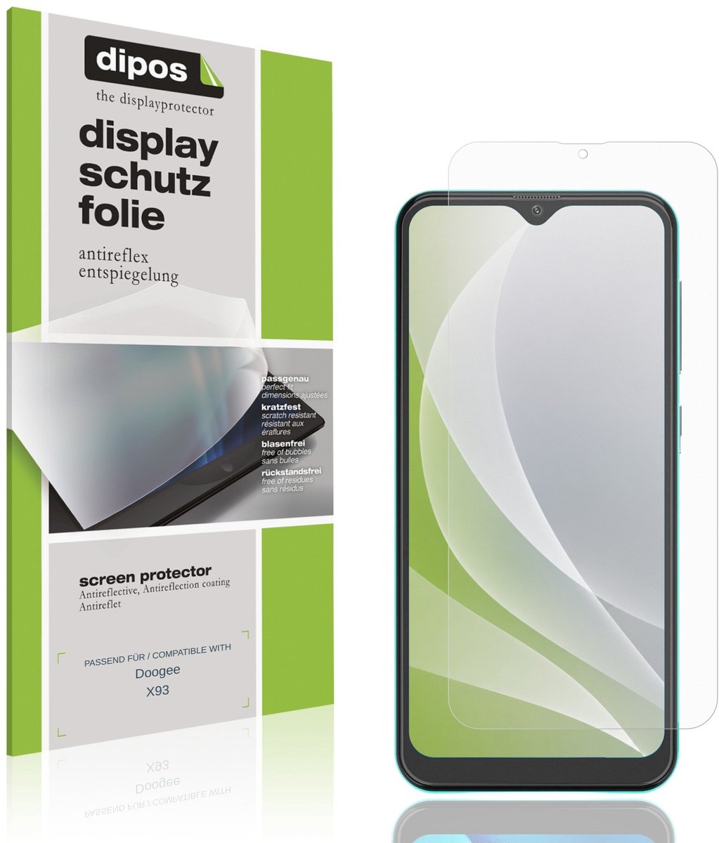 dipos – 4x Matte Beschermfolie geschikt voor Doogee X93 | Krasbestendige & antireflecterende Screenprotector Ultra-Thin