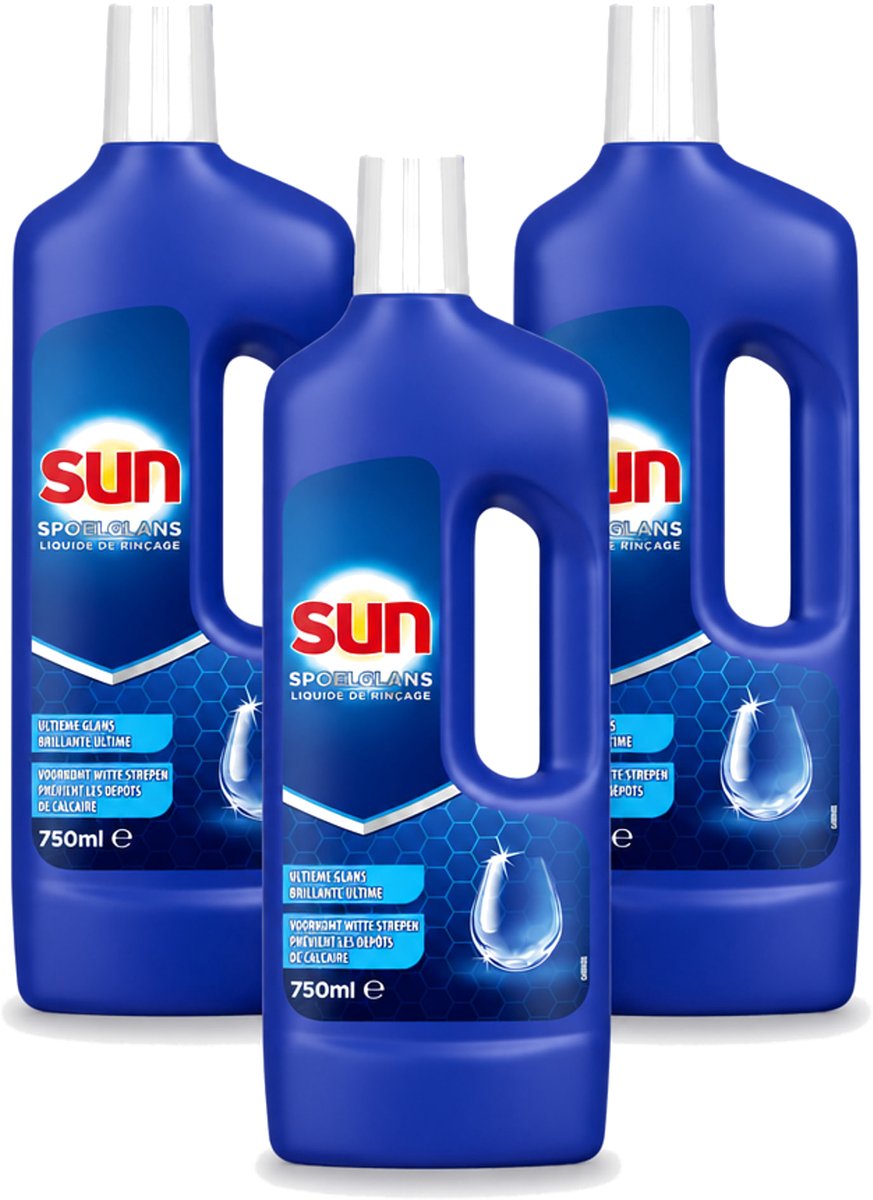 3 x Sun - Normaal - Spoelglans - 750 ml - Voordeelverpakking - 3 stuks