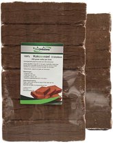 Kokosblokken - 6 blokken van 650 gram droog geperst - Geperste kokosvezels - kokosvezelblokken - kokos substraat - potgrond grondstof - BioSolutions