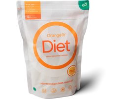 Orangefit Orangefit Diet Vegan Afslankshake - Maaltijdvervanger / Maaltijdshake - Afvallen & Diëten - 850g (13 shakes) - Banaan - Nr 1 Consumentenbond