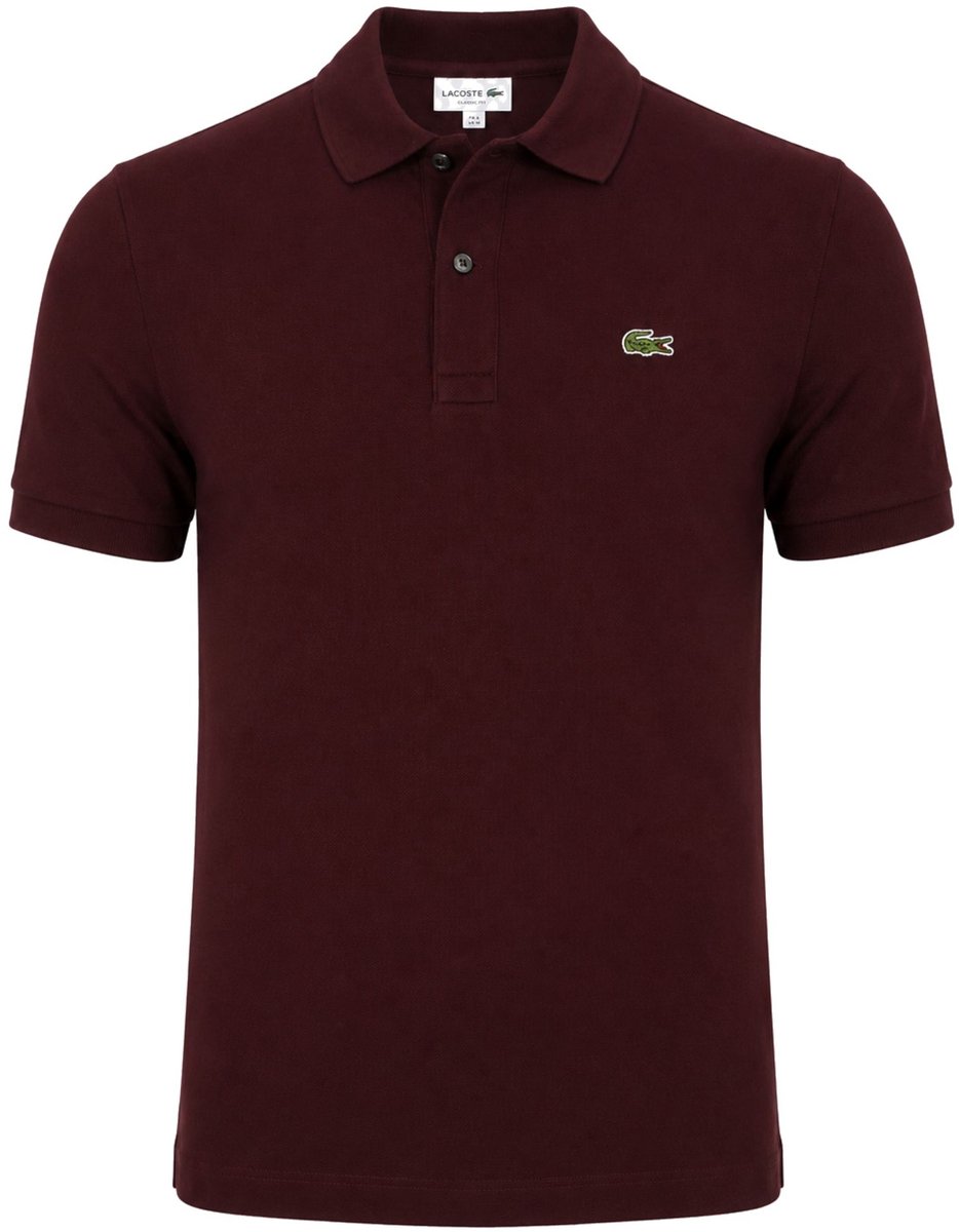 Lacoste Poloshirt Pique Aubergine – Heren Paars