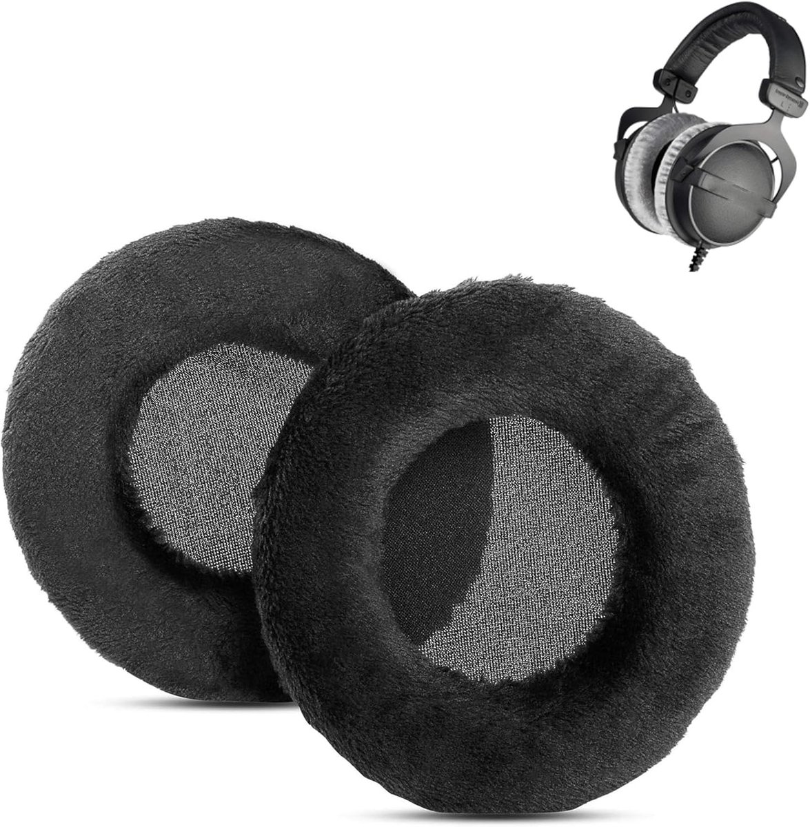 Ear Pads Compatible with Beyerdynamic DT770 DT990 DT770 PRO DT990 PRO Earphones Ear Pads Replacement with Warm Softer - ShopVlot