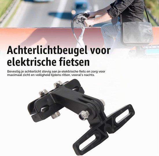Stevige Achterlicht Bevestiging voor Elektrische Fiets - Universele Steun voor Veiligheid en Zichtbaarheid — afbeelding 4