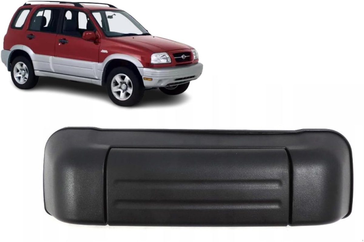 Zwarte buitenhandgreep kofferbak of achterklep compatibel met Suzuki Grand Vitara (FT/GT) van 1998 tot 2008 OEM - ShopVlot
