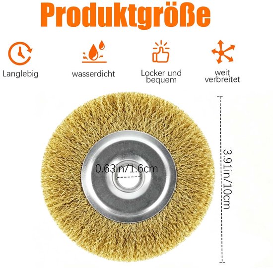4 stuks Voegenborstelset,compatibel Multibrush en Weedbrush,Ø 10 cm - ShopVlot — afbeelding 5
