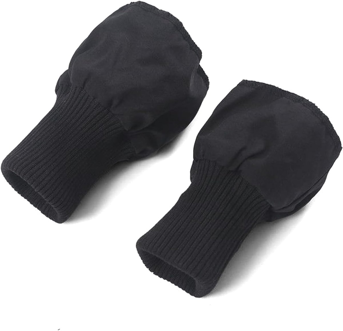 1 paar boordstof, zwart, om aan te naaien, voor jas, mouwverlenging, elastisch, voor reparatie van truien, broeken, sportkleding en doe-het-zelf naaiprojecten