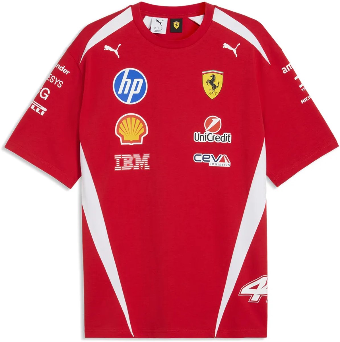 Puma Sf Ferrari Drivers Replica T-shirt Met Korte Mouwen Man Rood