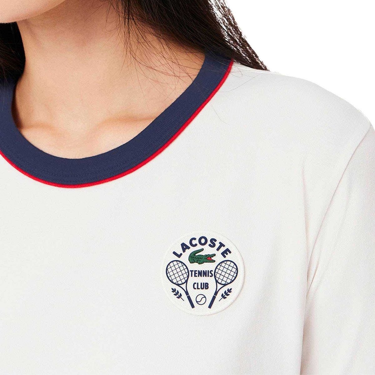 Camiseta Lacoste Heritage Collection Tf8640 Ev0 Mujer 38 Wit