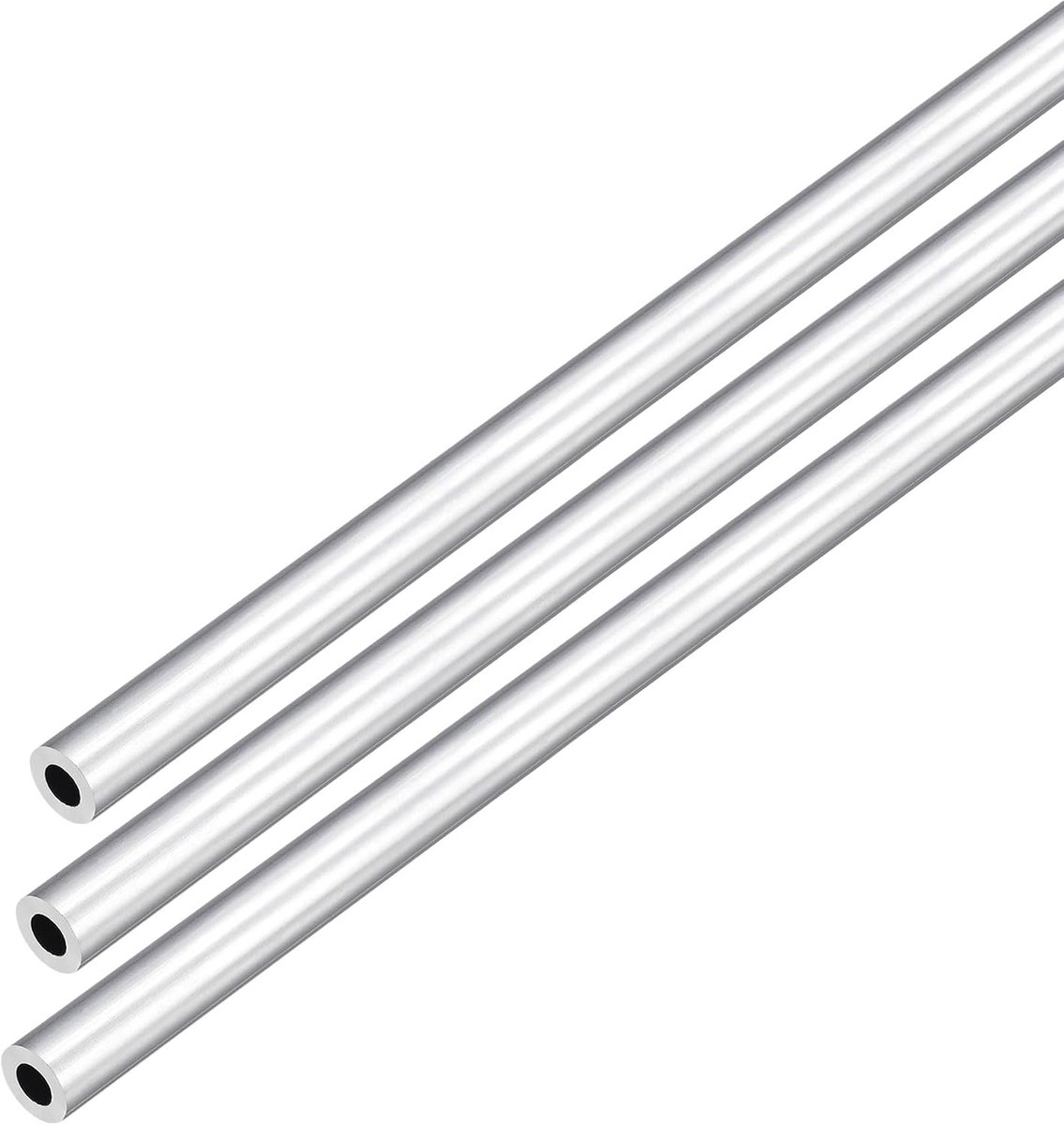 DMiotech 3Pack (7mm OD x 4mm ID) 6063 Aluminum Round Tube 250mm Length Industry Metal Tube for Machinery Frame - ShopVlot