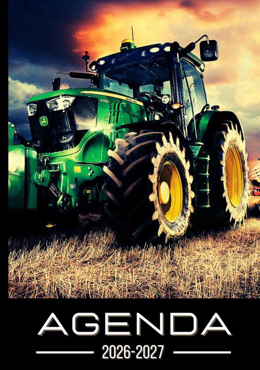 Agenda Scolaire 2026 2027 Tracteur: Garçon Fille Collège Lycée Étudiant Primaire A5 Journalier en Français - ShopVlot