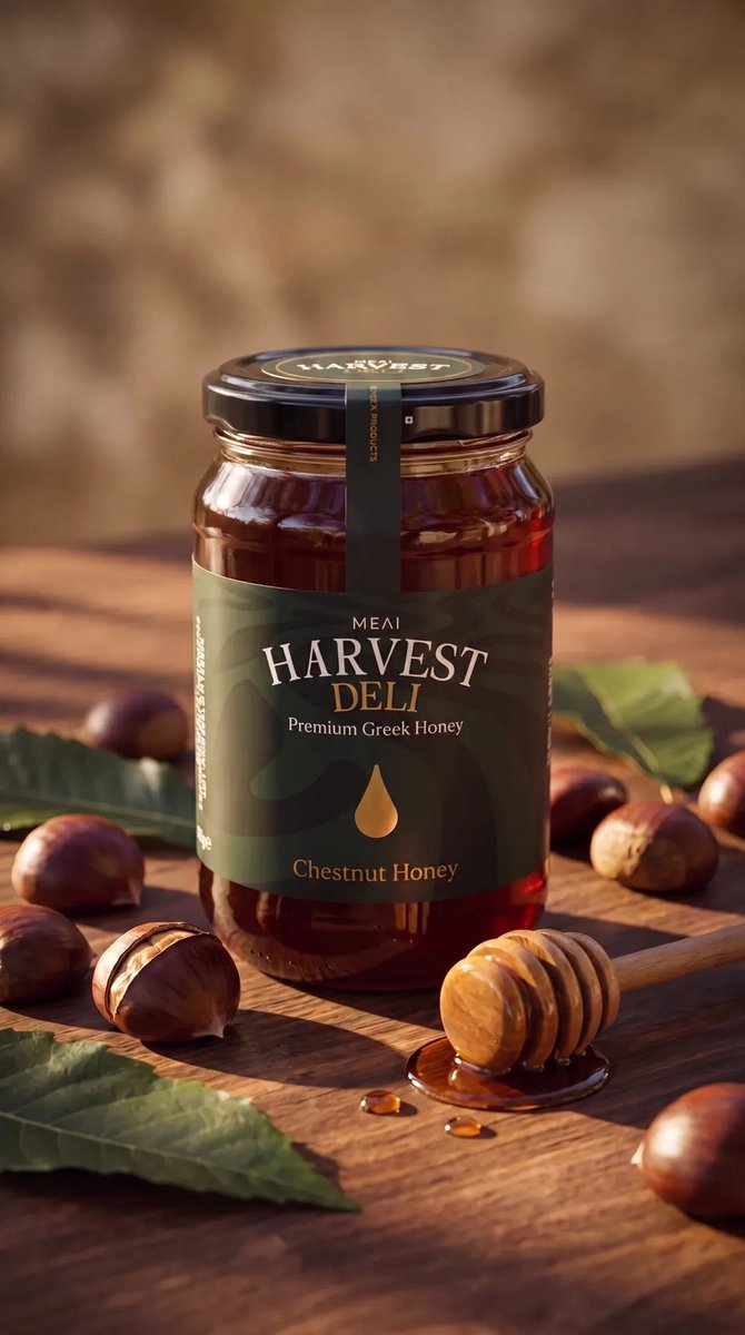 Harvest Deli Kastanjehoning - 480 g
