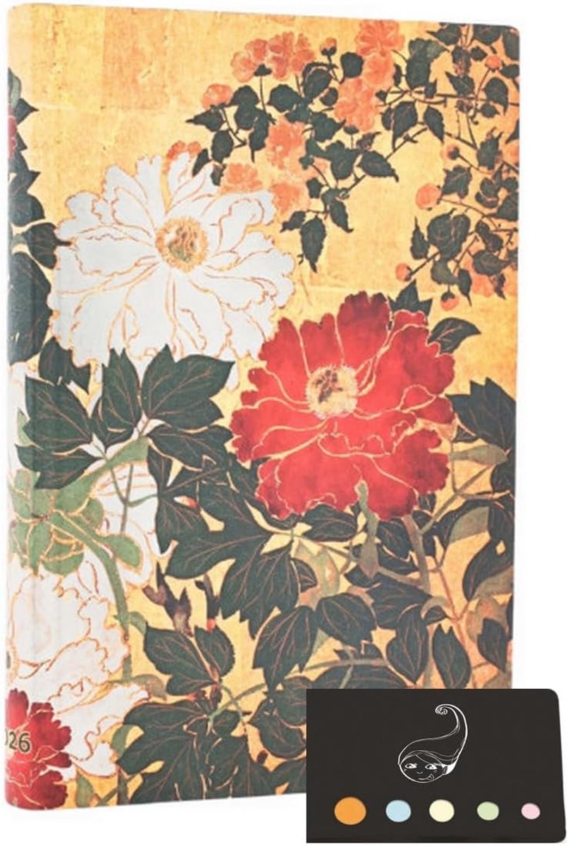 French agenda Paperb Civil 2026, soft, ultra vertical, 1 week on 2 pages + 1 self-adhesive index Blumie (Natsu) - ShopVlot