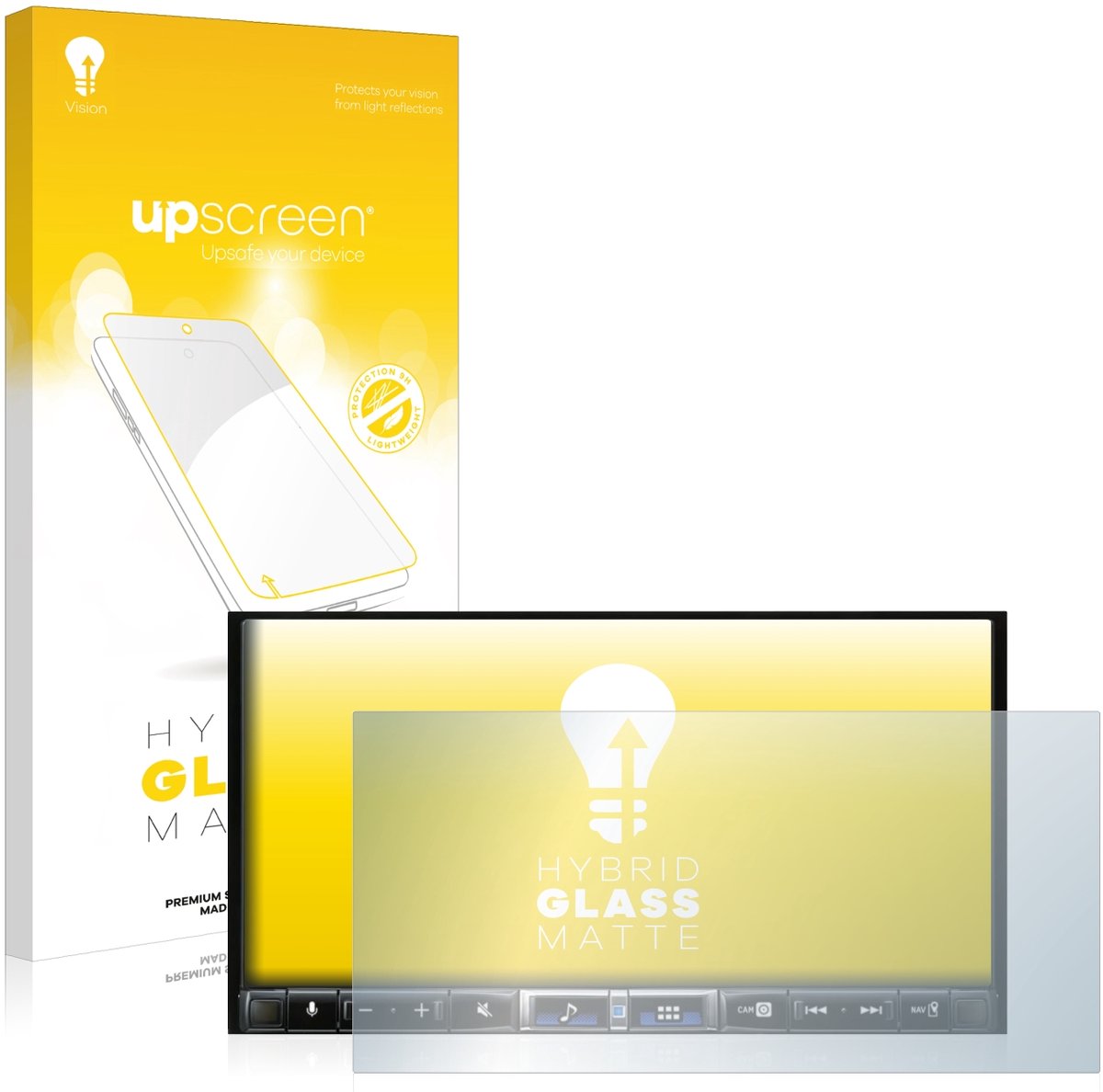upscreen - Screenprotector voor Alpine iLX-705D - Folie Beschermfolie Beschermglas matte