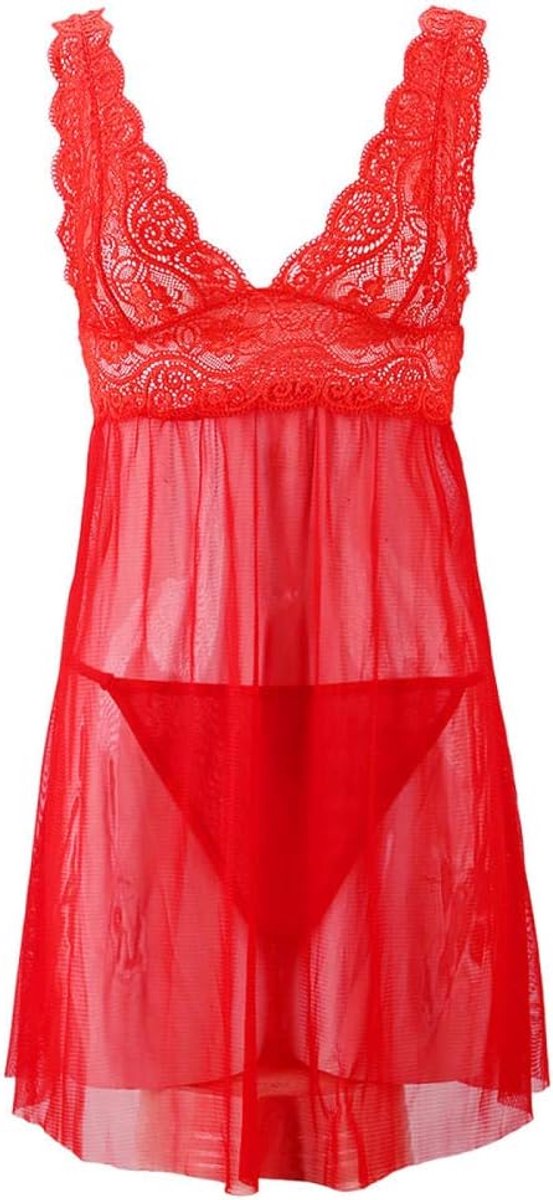 Lingerie Dameslingerie Sexy Ondergoed Vrouwen Verleiding Backless V-hals Erotische Lingerie Porno Transparant Kant Kostuum Nachtkleding